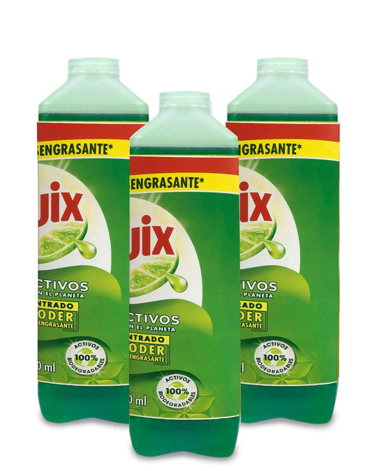 Quix Lavaloza concentrado limon recarga 3 x 1500 cc - Puntolimpieza